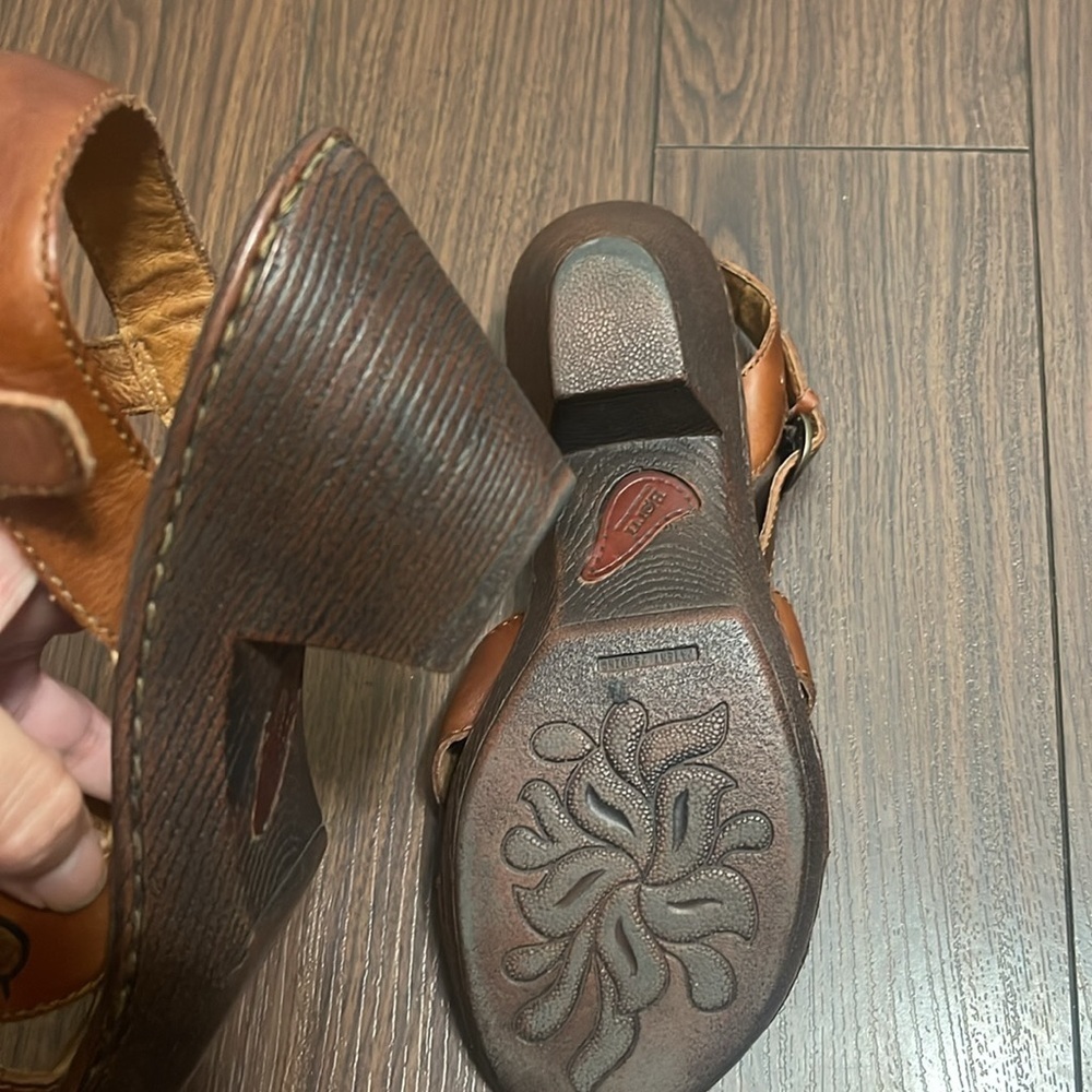 Born Leather Sandals Brown Size 10 - Picture 7 of 11